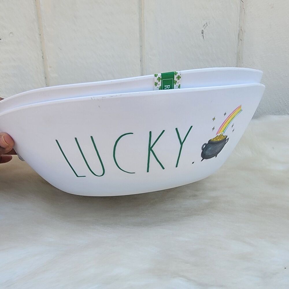 Rae Dunn St. Patrick's day  melamine serving bowl